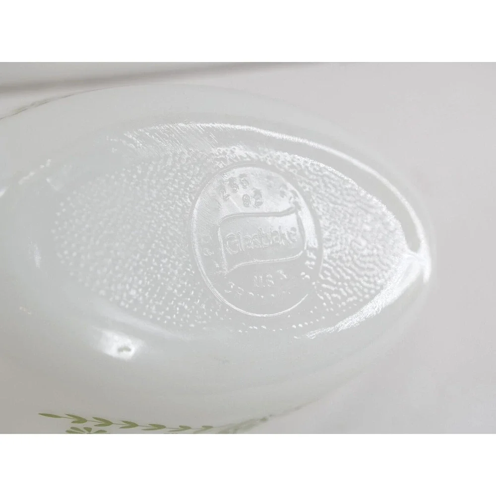 Glasbake white glass